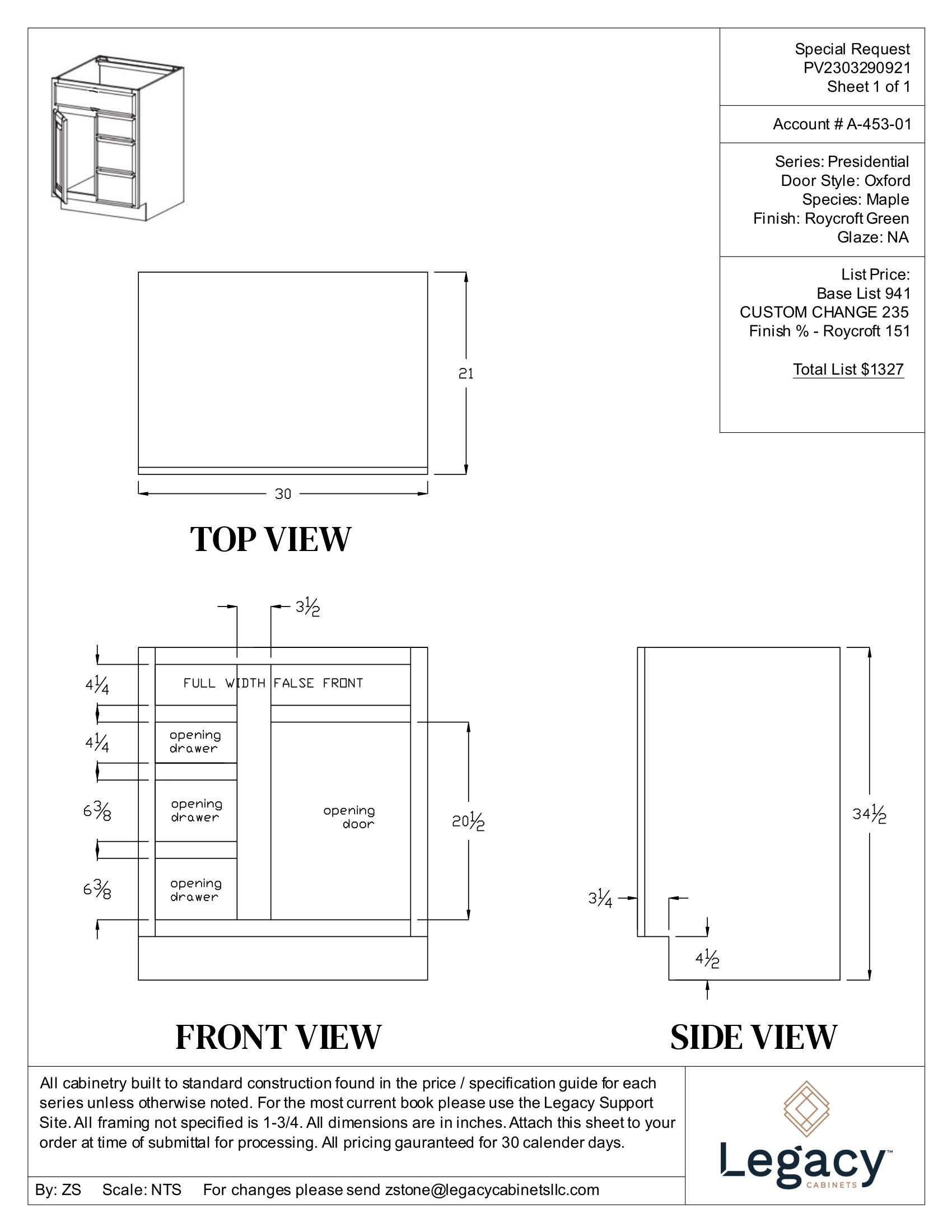 Custom Drawing Vanity Library - Legacy Cabinets | Legacy Cabinets